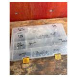 Assorted Chainring Bolts in Organizer Case Assorted Chainring Bolts in Organizer Case