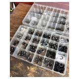 Axle Locknuts, Washers & Spacers Mixed Lot in Organizer Case Axle Locknuts, Washers & Spacers Mixed Lot in Organizer Case