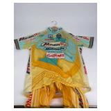 Mercatone Uno Bianchi Pantani Cycling Jersey & Shorts Size XXL/4XL Mercatone Uno Bianchi Pantani Cycling Jersey & Shorts Size XXL/4XL