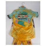 Mercatone Uno Bianchi Pantani Cycling Jersey & Shorts Size XXL/4XL Mercatone Uno Bianchi Pantani Cycling Jersey & Shorts Size XXL/4XL