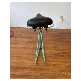 Bicycle Frame Stool With Saddle Seat Bicycle Frame Stool With Saddle Seat