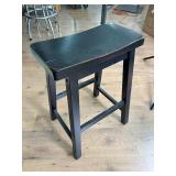 Black Padded Bar Stool Black Padded Bar Stool