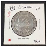 1892 Columbian Exposition commemorative half dollar   another 1892 date!