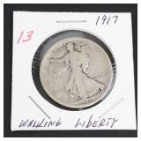 1917 Walking Liberty half dollar