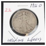 1936-D Walking Liberty half dollar
