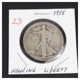 1938 Walking Liberty half dollar