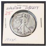 1941 Walking Liberty half dollar