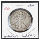 1941 Walking Liberty half dollar