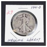 1941-D Walking Liberty half dollar