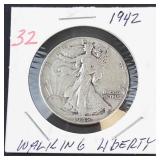 1942 Walking Liberty half dollar