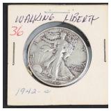 1942-S Walking Liberty half dollar