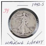 1942-S Walking Liberty half dollar