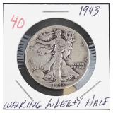 1943 Walking Liberty half dollar