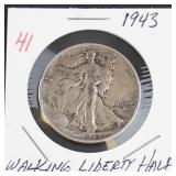 1943 Walking Liberty half dollar
