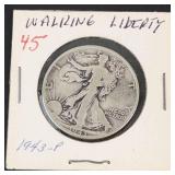 1943 Walking Liberty half dollar