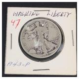 1943 Walking Liberty half dollar