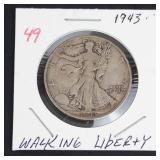 1943 Walking Liberty half dollar