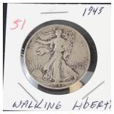 1943 Walking Liberty half dollar