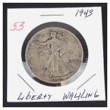 1943 Walking Liberty half dollar