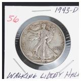 1943-D Walking Liberty half dollar