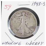 1943-S Walking Liberty half dollar