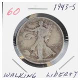 1943-S Walking Liberty half dollar