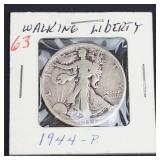 1944 Walking Liberty half dollar