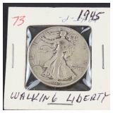 1945 Walking Liberty half dollar