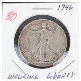1946 Walking Liberty half dollar