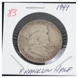 1949 Franklin half dollar