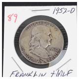 1952-D Franklin half dollar