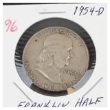 1954-D Franklin half dollar