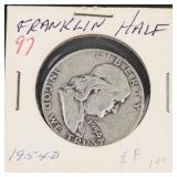 1954-D Franklin half dollar