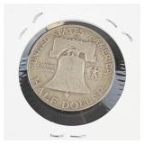 1958-D Franklin half dollar