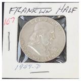 1959-D Franklin half dollar