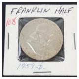 1959-D Franklin half dollar