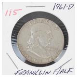 1961-D Franklin half dollar