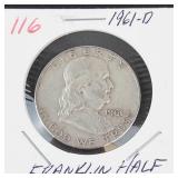 1961-D Franklin half dollar