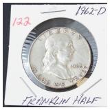 1962-D Franklin half dollar