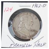 1962-D Franklin half dollar