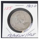 1963-D Franklin half dollar