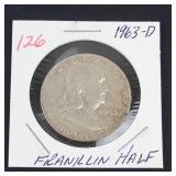 1963-D Franklin half dollar
