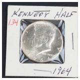 1964 Kennedy half dollar