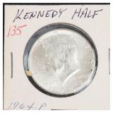 1964 Kennedy half dollar