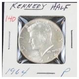 1964 Kennedy half dollar