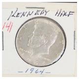 1964 Kennedy half dollar