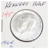 1964-D Kennedy half dollar