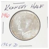 1964-D Kennedy half dollar