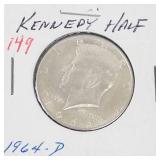 1964-D Kennedy half dollar
