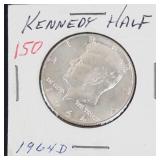 1964-D Kennedy half dollar